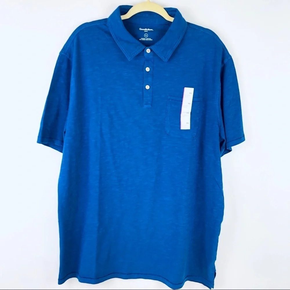 Goodfellow & Co Slub Knit‎ Cotton Polo Shirt XXL